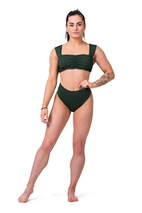 Strój kąpielowy Nebbia  Miami retro bikini - top 553 dark green