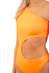 Strój kąpielowy Nebbia  One Shoulder Asymmetrical Monokini 458 Orange Neon