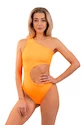 Strój kąpielowy Nebbia  One Shoulder Asymmetrical Monokini 458 Orange Neon S