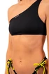 Strój kąpielowy Nebbia  One Shoulder Bandeau Bikini Top 448 Black