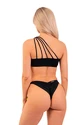 Strój kąpielowy Nebbia  One Shoulder Bandeau Bikini Top 448 Black