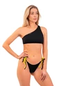 Strój kąpielowy Nebbia  One Shoulder Bandeau Bikini Top 448 Black