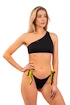 Strój kąpielowy Nebbia  One Shoulder Bandeau Bikini Top 448 Black M