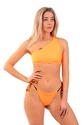 Strój kąpielowy Nebbia  One Shoulder Bandeau Bikini Top 449 Orange Neon