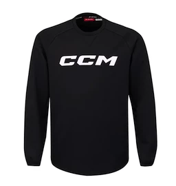 Sweter dziecięcy CCM LOCKER ROOM FLEECE CREW Black