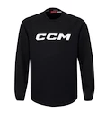 Sweter dziecięcy CCM  LOCKER ROOM FLEECE CREW Black L