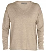 Sweter Icebreaker  Flaxen LS V Sweater Beige