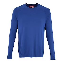 T-shirt kompresyjny CCM LS Premium Training Tee Royal Senior