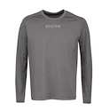 T-shirt kompresyjny CCM  Non Compression LS Tee Grey Senior