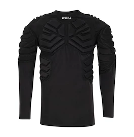 T-shirt kompresyjny CCM Padded Goalie LS Black Senior