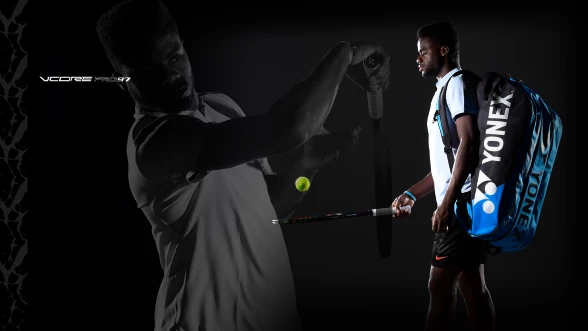 Rakiety tenisowe Yonex Vcore Pro z Francesem Tiafoe