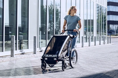 Wózek dziecięcy Thule Chariot Lite double Aluminum/Agave