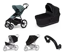 Wózek miejski Thule Urban Glide 4-wheel Mid blue + Bassinet Black SET 5in1