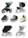 Wózek sportowy Thule Urban Glide 3 Mid blue + Bassinet Soft beige SET 7in1