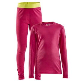 Zestaw termiczny dla dzieci Craft Core Warm Baselayer Junior pink